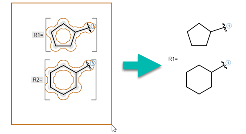 Structures are added to the definition after selection