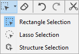 The selection modes of MarvinSketch