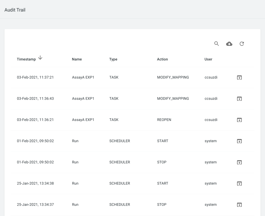 Assay Audit Log