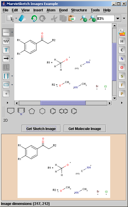 MarvinSketch image example