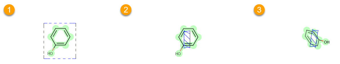 Rotating the selected structure in 3D