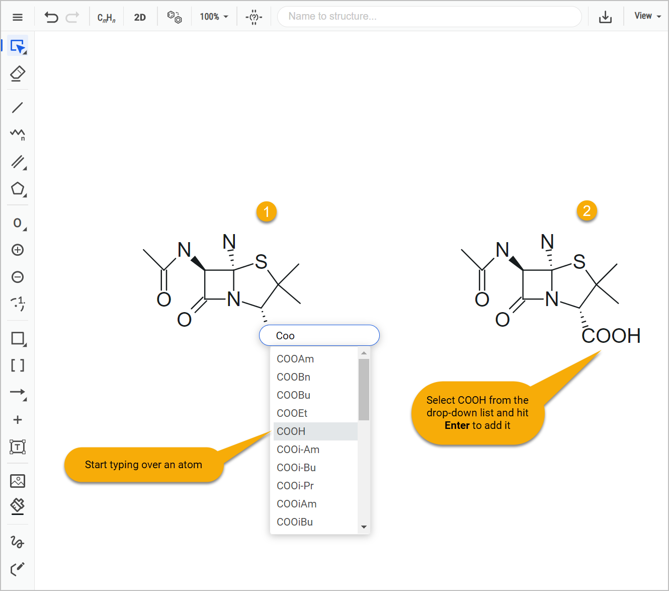 Draw Penicillin Step 3.2