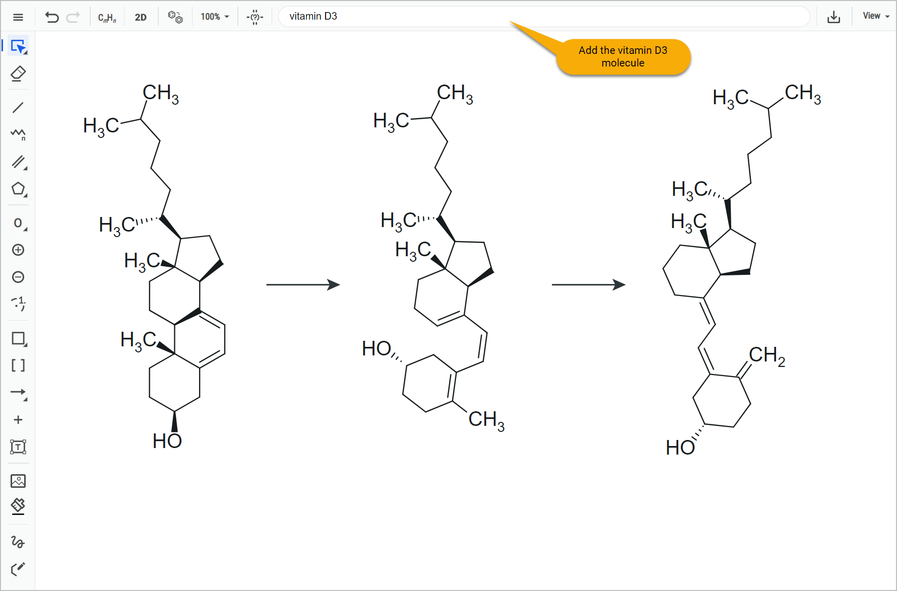 Draw Vitamin D Step 5