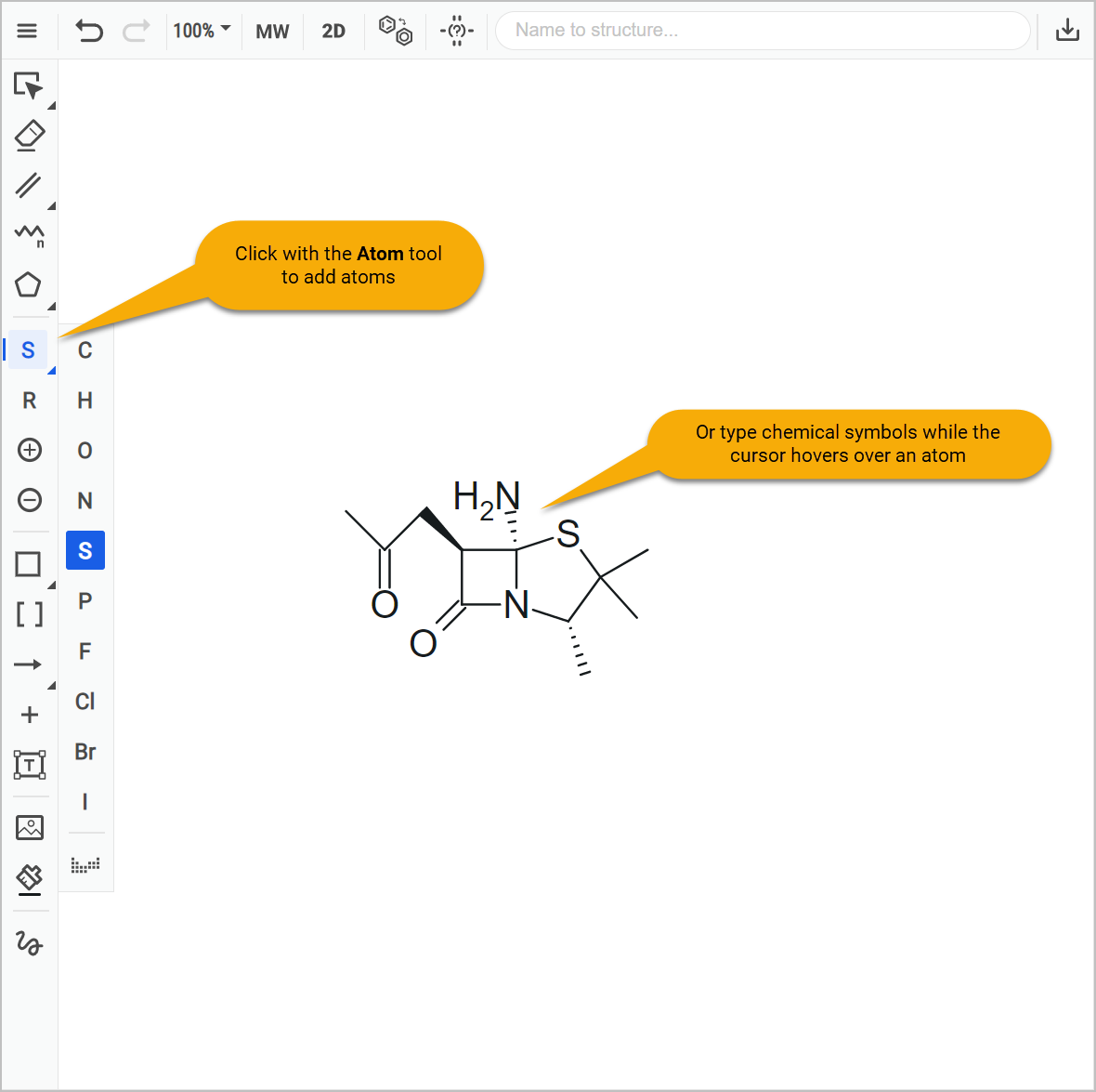 Draw Penicillin Step 3.1