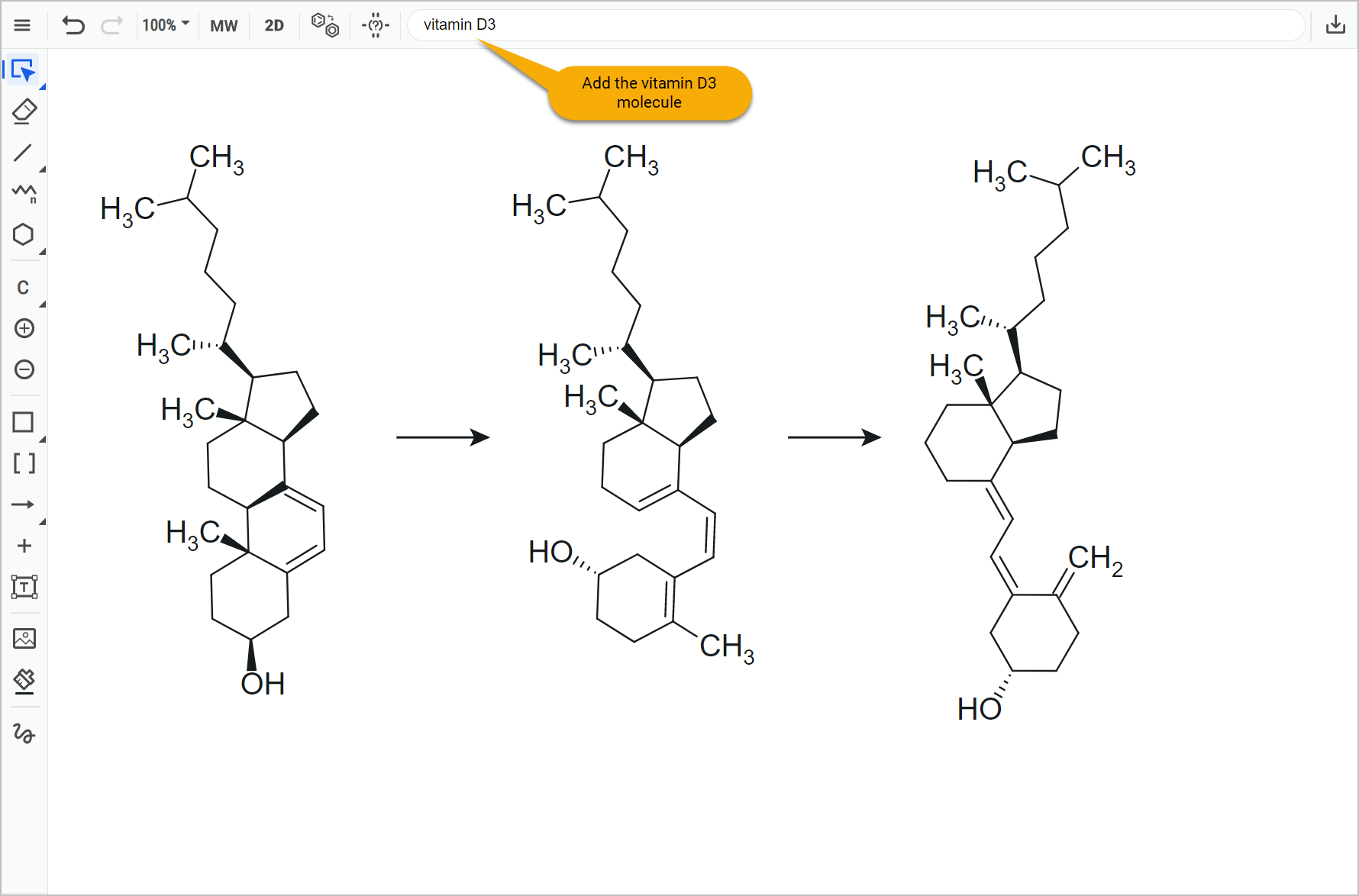 Draw Vitamin D Step 5