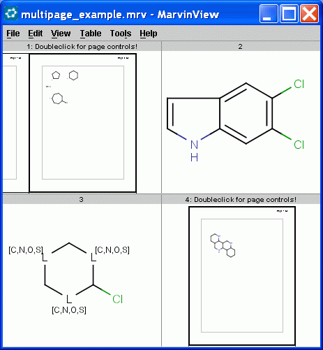 Multipage example in MarvinView