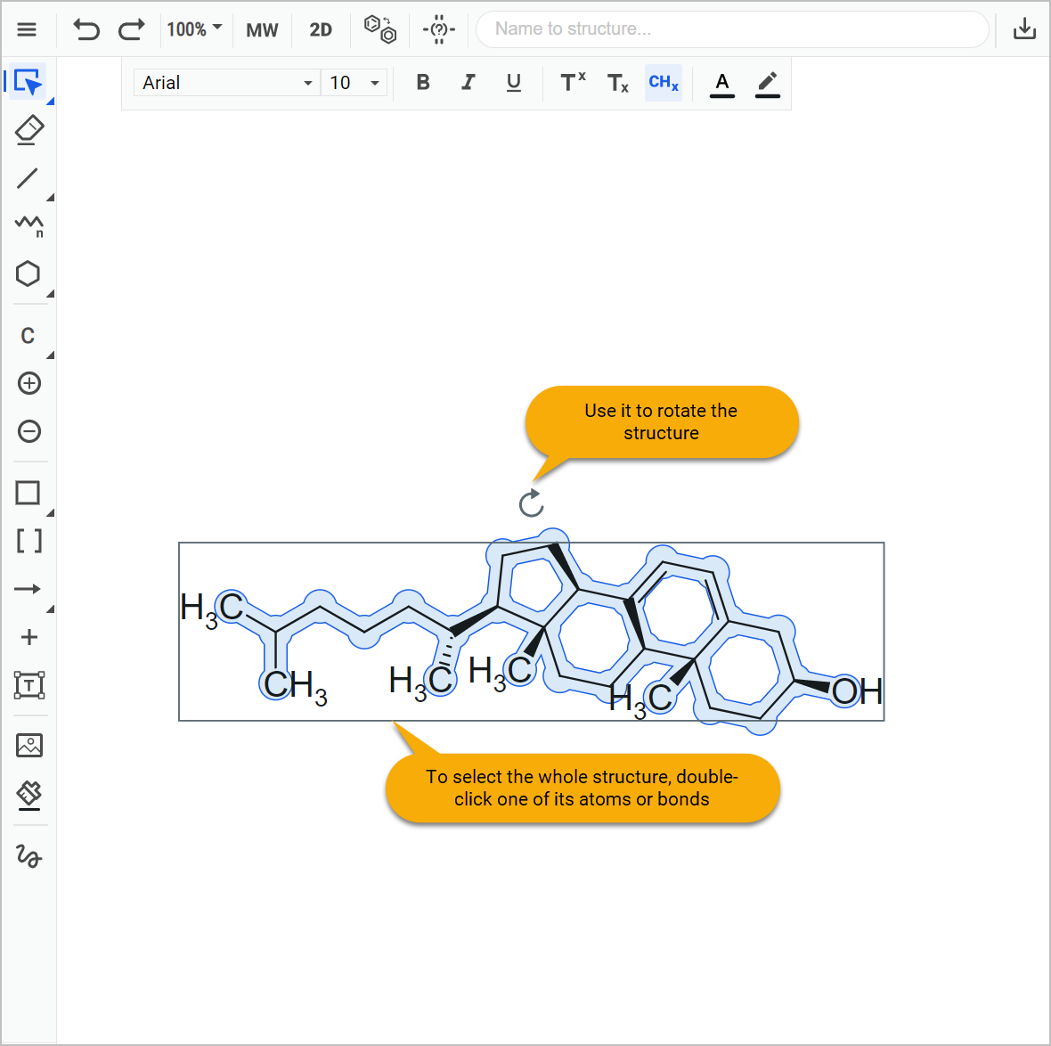 Draw Vitamin D Step 2