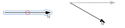 Changing the direction of a reaction arrow