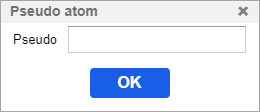 The pseudo atom dialog