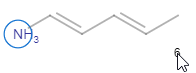 Drawing a polyene chain