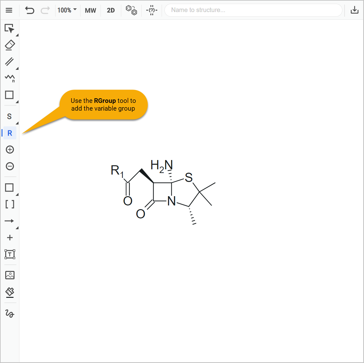 Draw Penicillin Step 3.3