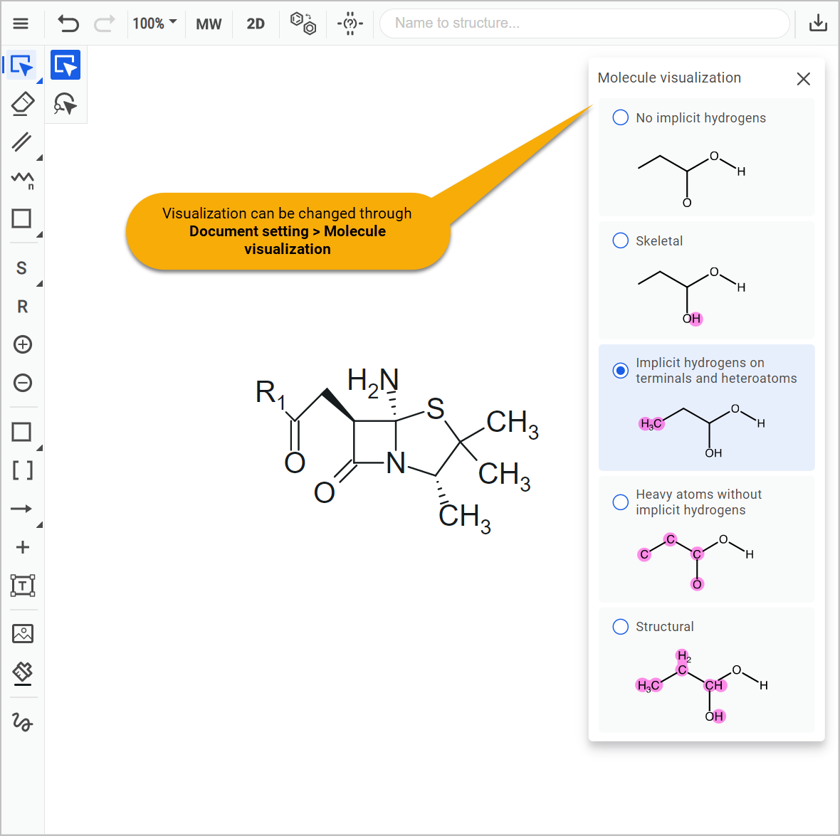 Draw Penicillin Step 1