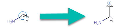 Adding an attachment point to an atom